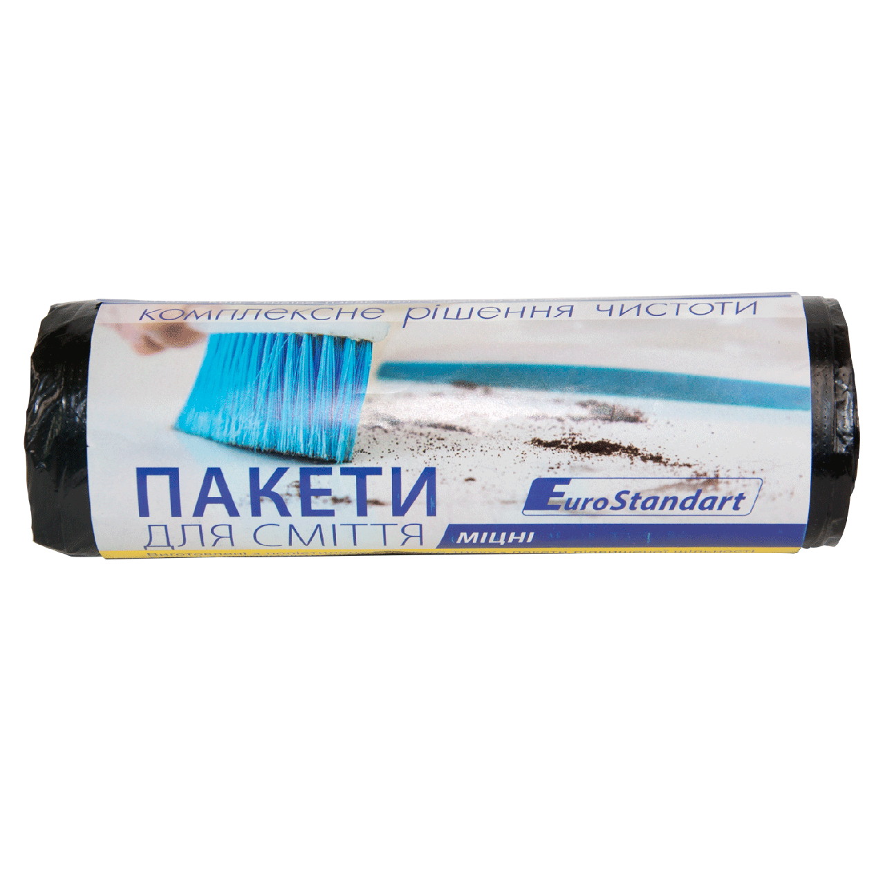 Пакети для сміття 120л/10шт, міцні, 24мкм, BuroClean EuroStandart, фото 1