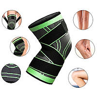 Ортез фіксатор колінного суглоба (2 шт.), Бандаж на колінний суглоб для спорту, Наколінник для суглобів у разі артрозу, EZA