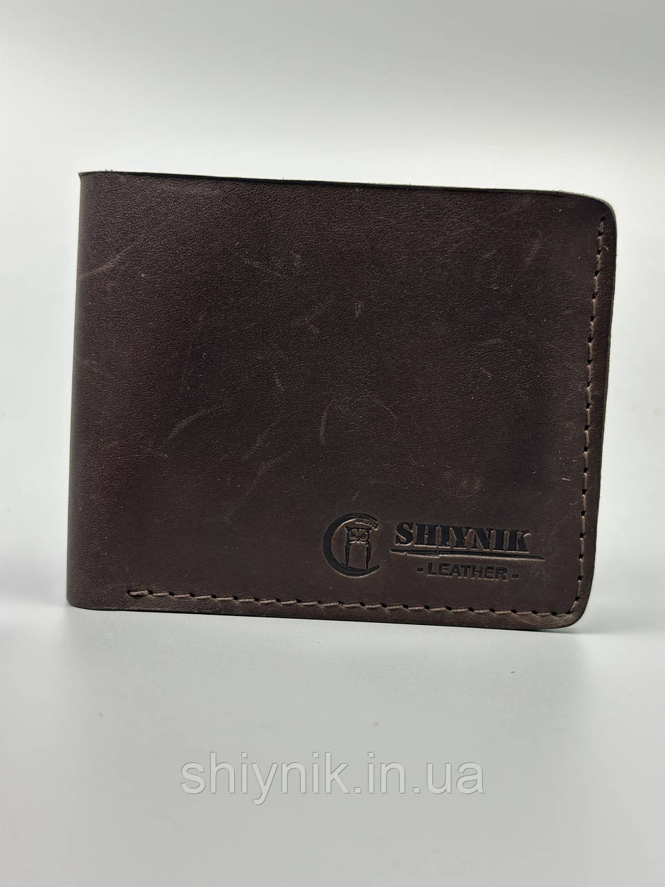 Гаманець шкіряний HUGO коричневий, фото 1