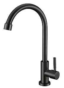 Кран для холодної води MIXXUS MONO-01.SUS Black з нерж. сталі (MI6561)