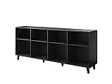 Комод у вітальню, спальню Etna 200 4D (чорний/ дуб крафт), фото 4
