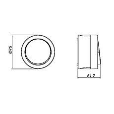 Вимикач 1 — накладний антрацит xOne, фото 3