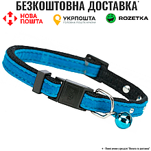 Нашийник Trixie для котів, вельвет з заклепками і дзвіночком (кольори в асортименті)