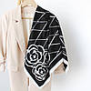Хустка шовкова "Сандра міраж" чорна 208170, фото 2