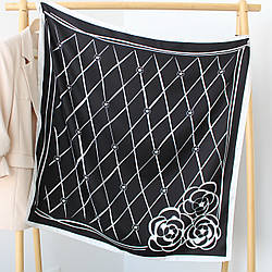 Хустка шовкова "Сандра міраж" чорна 208170