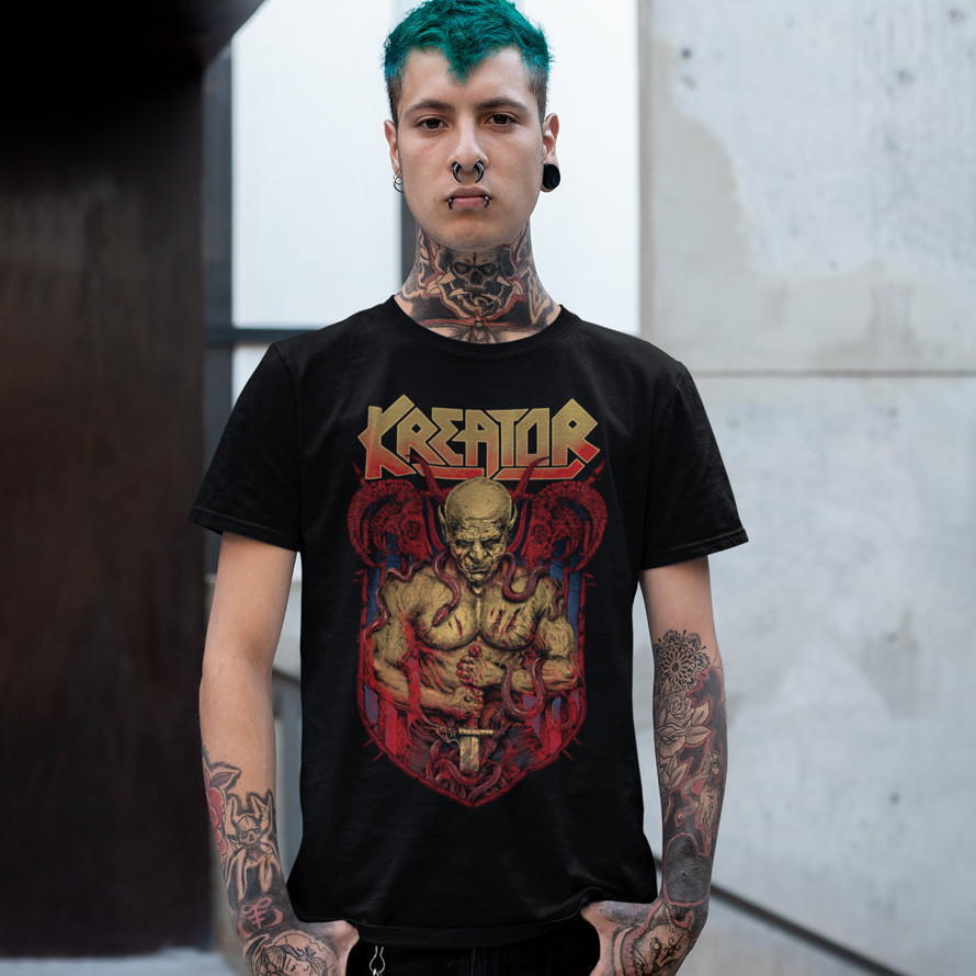Футболка унісекс Kreator (Violent Mind Sword and Snakes)
