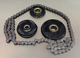 Ролики натяжные + цепь распредвала Дельта Альфа Актив-125сс  (90L)