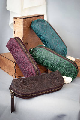 Маленькі шкіряні косметички, пенали