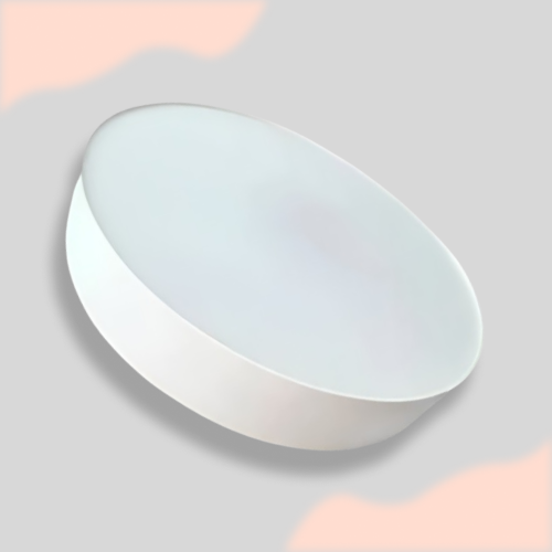Світлодіодна люстра світильник LED BIOM 45Вт DL-R802-45, 39см, нейтральне світло, кругла, біла, без пульта