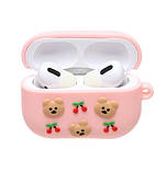 Чохол для AirPods Pro 2/1 - Bear & Cherry, силіконовий, фото 3