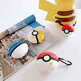 Чохол для AirPods 2/1 series - Poke Balls (Покемон) 3D, силіконовий, Жовтий, фото 2