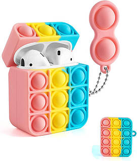 Чохол для AirPods 2/1 series - Pop It Rainbow, силіконовий