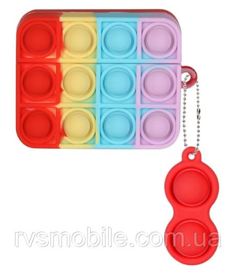 Чохол для AirPods Pro 2/ 1 - Pop It Rainbow, силіконовий