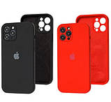 Cиліконовий чохол для iPhone 12 Pro Max - Full Camera з мікрофіброю (Лого), Різні кольори, фото 2