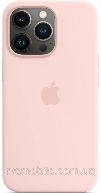 Чохол для iPhone 13 Pro Max - Силіконовий з мікрофіброю Full (Лого), Pink Sand (19), фото 1