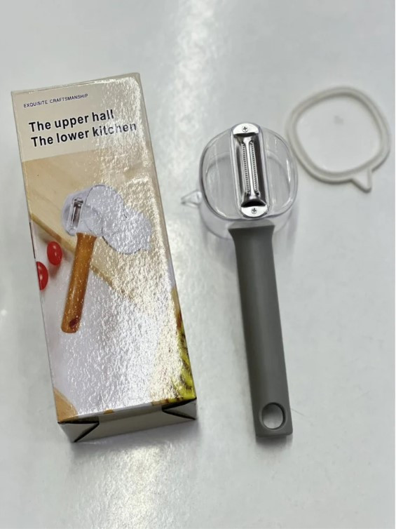 Овочечистка для видалення шкірки з фруктів і овочів Store Fruit Peeler з контейнером, Чищення Овочей iC227, фото 1