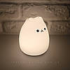 LED світильник на батарейках SNL-C01 ARD RGB "Котик" Ardero CAT LED (силіконовий настільний дитячий нічник) кіт, фото 9