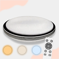 Світлодіодна люстра з пультом LED 50Вт кругла біла 40 см регулювання кольору та яскравості BIOM SMART SML-R40-50