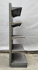 Торгові пристінні (односторонні) стелажі «Колумб» 195х100 см. RAL 7022, Б/у, фото 8