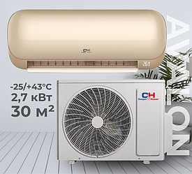 Кондиціонер Cooper&Hunter CH-S09FTXB-G до 30 кв.м., інверторний до -25°С/+43°С, СЕРІЯ AVALON