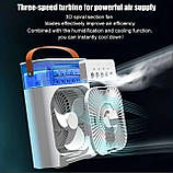 Компактний вентилятор з водяним охолодженням та нічником 8219, фото 3