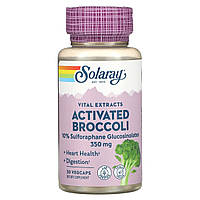 Активований екстракт насіння брокколі, Activated Broccoli Seed Extract, Solaray, 30 рослинних капсул