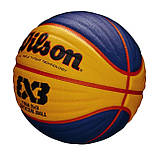 М'яч баскетбольний професійний для стритболу Wilson FIBA 3X3 Official Game Ball WTB0533XB (розмір 6), фото 4