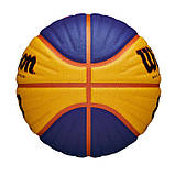 М'яч баскетбольний професійний для стритболу Wilson FIBA 3X3 Official Game Ball WTB0533XB (розмір 6), фото 3