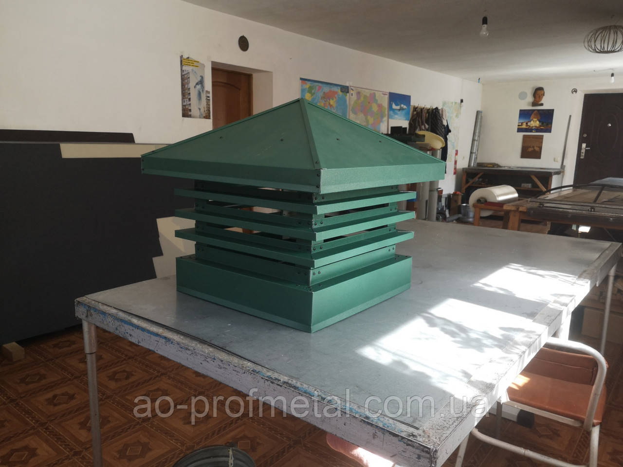 Накривка на вентканал RAL 6005 матова., фото 1