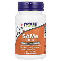 SAMe S-Аденозилметіонін Now Foods (SAM-e) 400 мг 30 таблеток