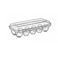 Лоток для яєць 10 шт 26.5*12.5*7 см Irak Plastik YU-110