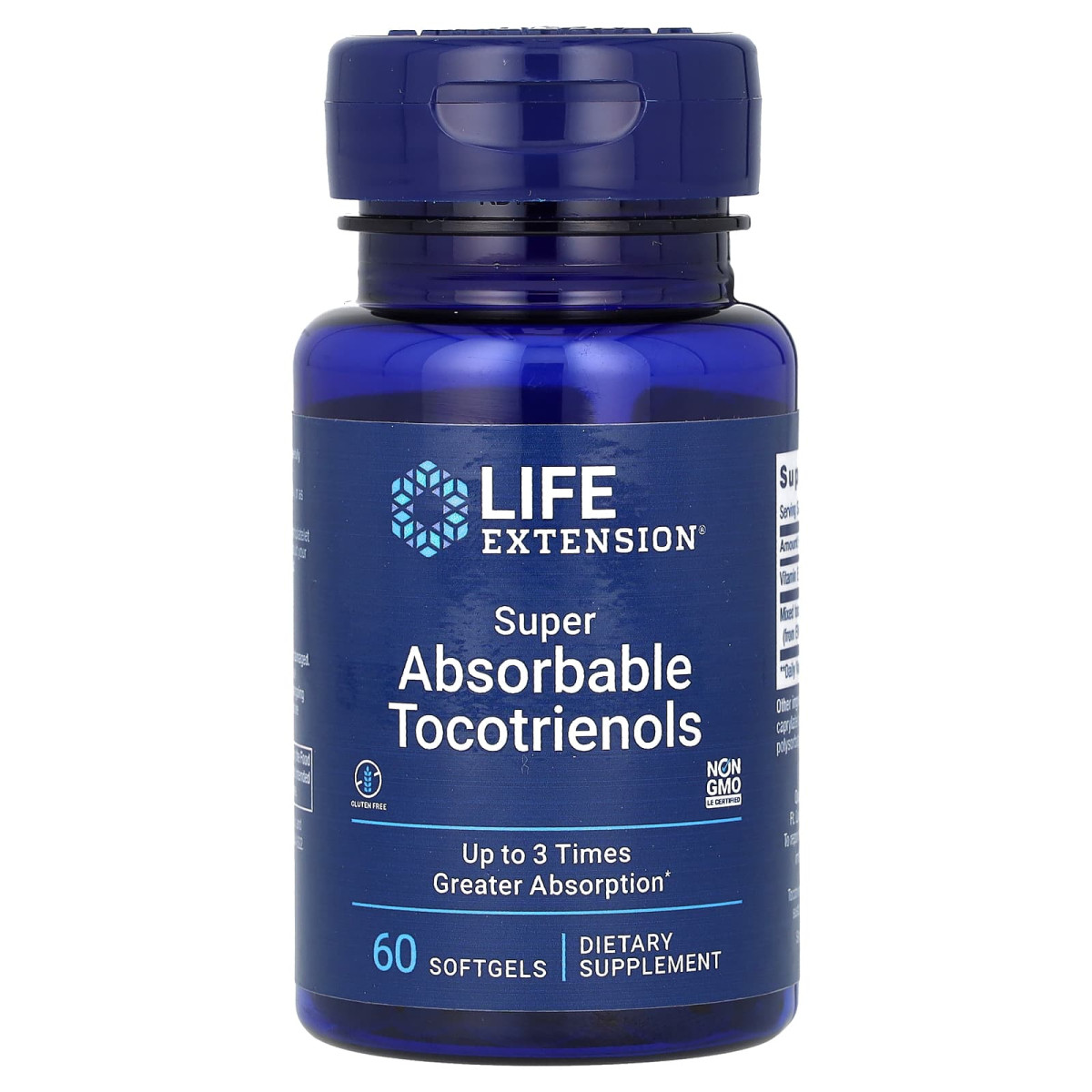 Вітамін Е токофероли Life Extension (Vitamin E Super-Absorbable Tocotrienols) 60 капсул