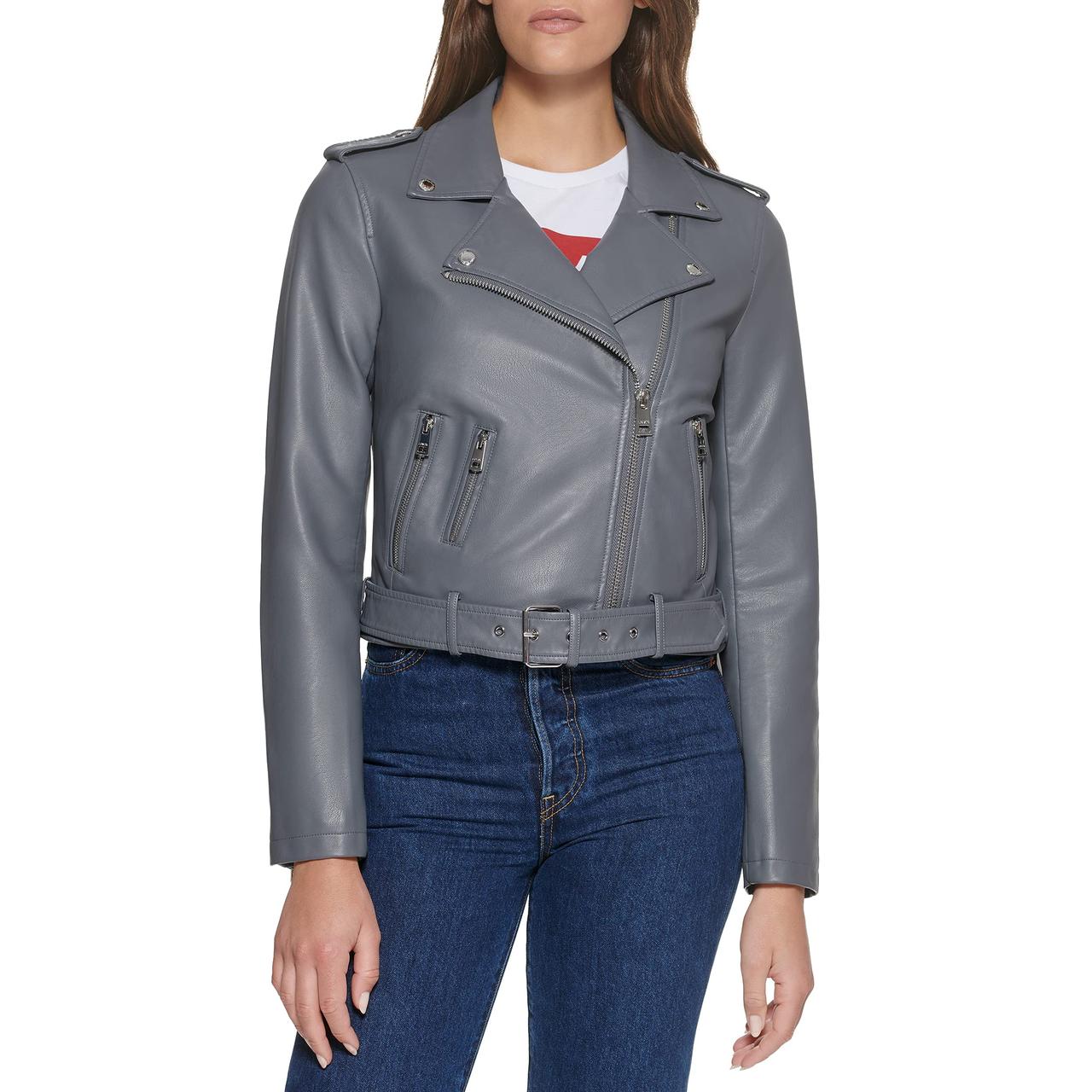 Жіноча куртка Levi's на блискавці 1159831969 (Сірий 1X), фото 1