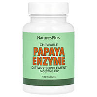 Травні ферменти папайї Natures Plus (Chewable Papaya Enzyme Supplement) 180 жувальних таблеток