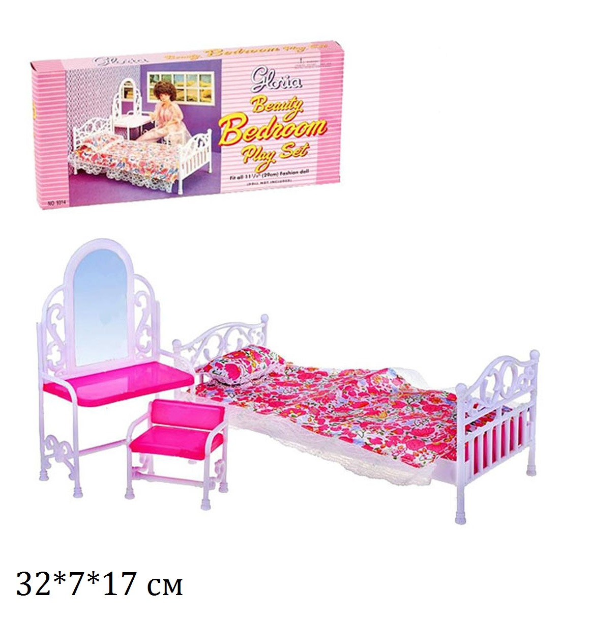 Меблі Gloria 9314 спальня кор.32*7*17 /72/