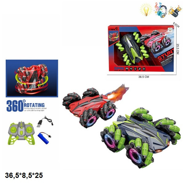 Р.К.Трюкач 1360A акум.USB.муз.світ.дим.дрифт.2кол.кор.36,5*8,5*25 /36/