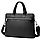 Шкіряна чоловіча ділова сумка-портфель чорна Tiding Bag 30987, фото 3