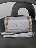 Сумка жіноча Guess ECO ELEMENTS пудровий крос боді Гесс, фото 3