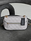 Сумка жіноча Guess ECO ELEMENTS пудровий крос боді Гесс, фото 5