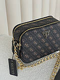 Сумка жіноча Guess Noelle коричневий крос боді Гесс, фото 2