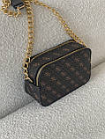 Сумка жіноча Guess Noelle коричневий крос боді Гесс, фото 4