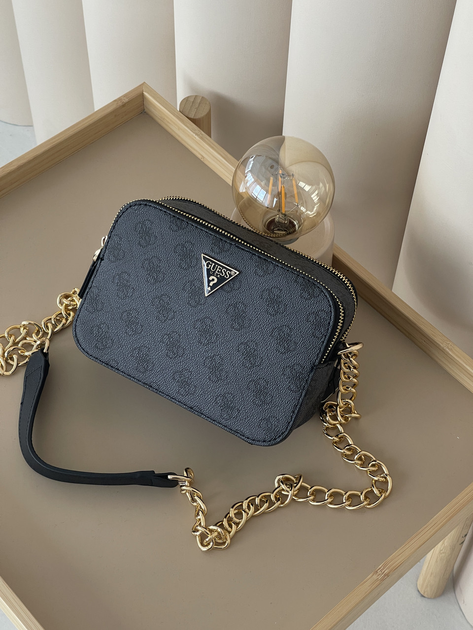 Сумка жіноча Guess Noelle чорний крос боді Гесс, фото 1