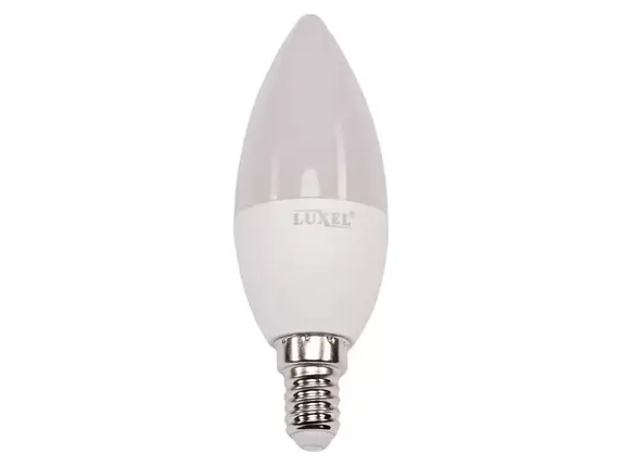 Світлодіодна лампа Luxel C35 7W 220V E14 (040-N 7W), фото 1