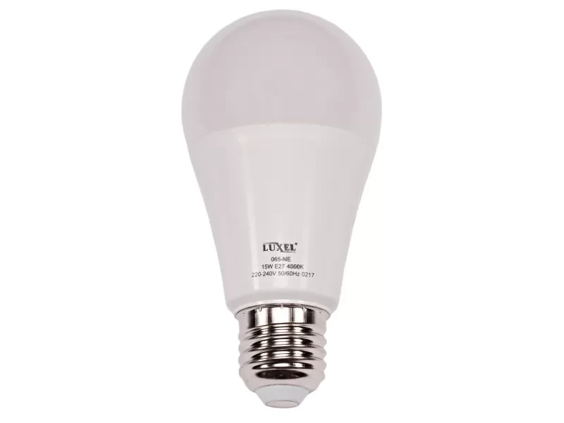 Світлодіодна лампа Luxel A60 12W 220V E27 6500K (ECO 064-CE 12W)