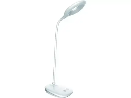 Світлодіодний настільний світильник Luxel 6W IP20 (білий) + USB, нічник (TL-04W), фото 1