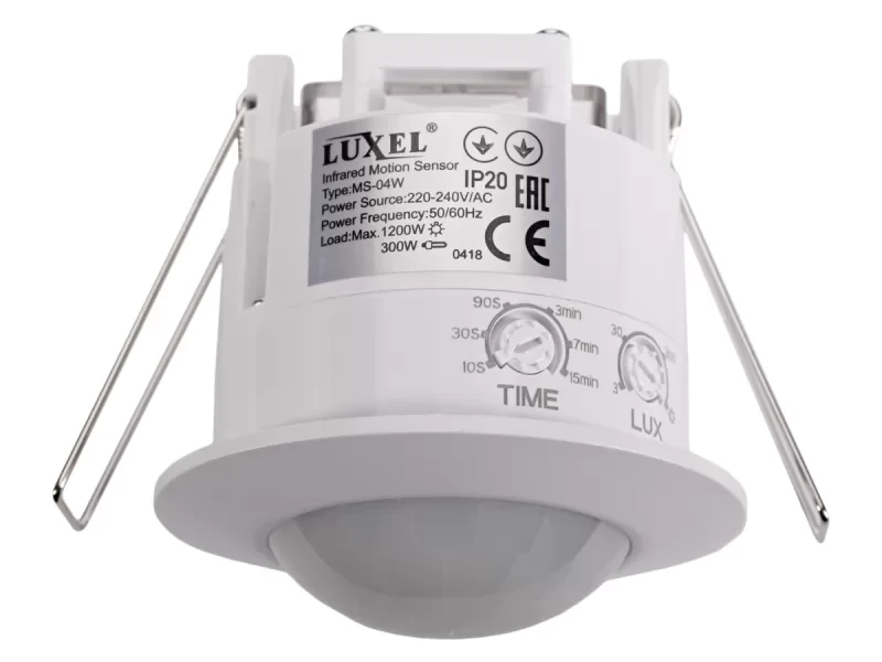 Датчик руху Luxel 0.5W IP20 (MS-04W)