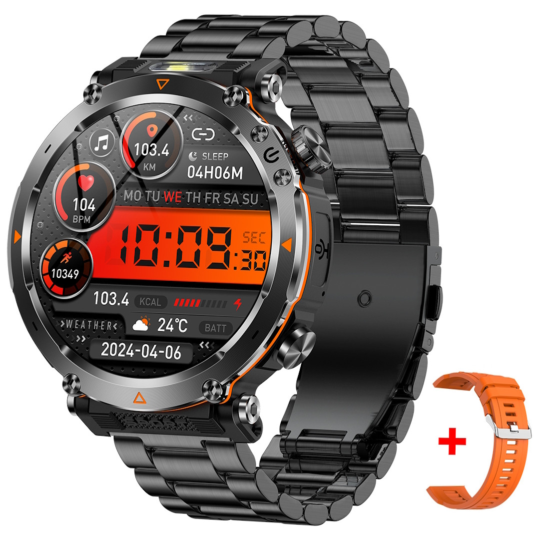UWatch Розумний смарт годинник Smart Avation Pro Steel, 2 ремешка