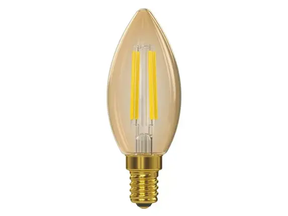Філаментна світлодіодна лампа Luxel 076-HG 7W E14 2500K (076-HG 7W) Gold, фото 1