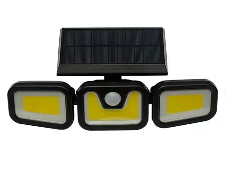 Світлодіодний світильник Luxel на сонячних батареях з датчиком руху IP65 48W (SSWl-08C), фото 1