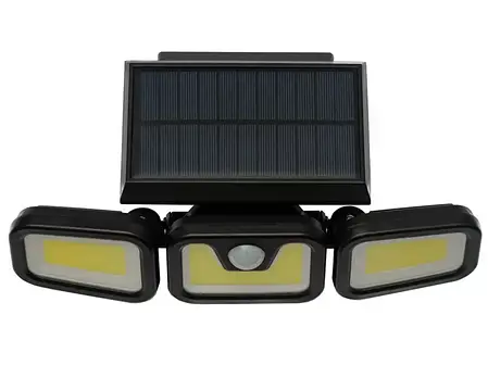 Світлодіодний світильник Luxel на сонячних батареях з датчиком руху IP65 48W (SSWl-08C), фото 3